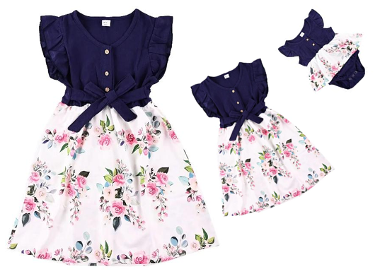 Robe Bohème matching Maman Avec Moi