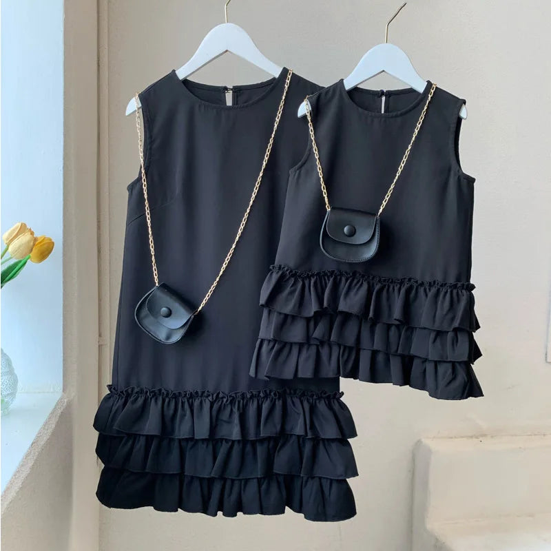 Petite robe noire matching Maman Avec Moi
