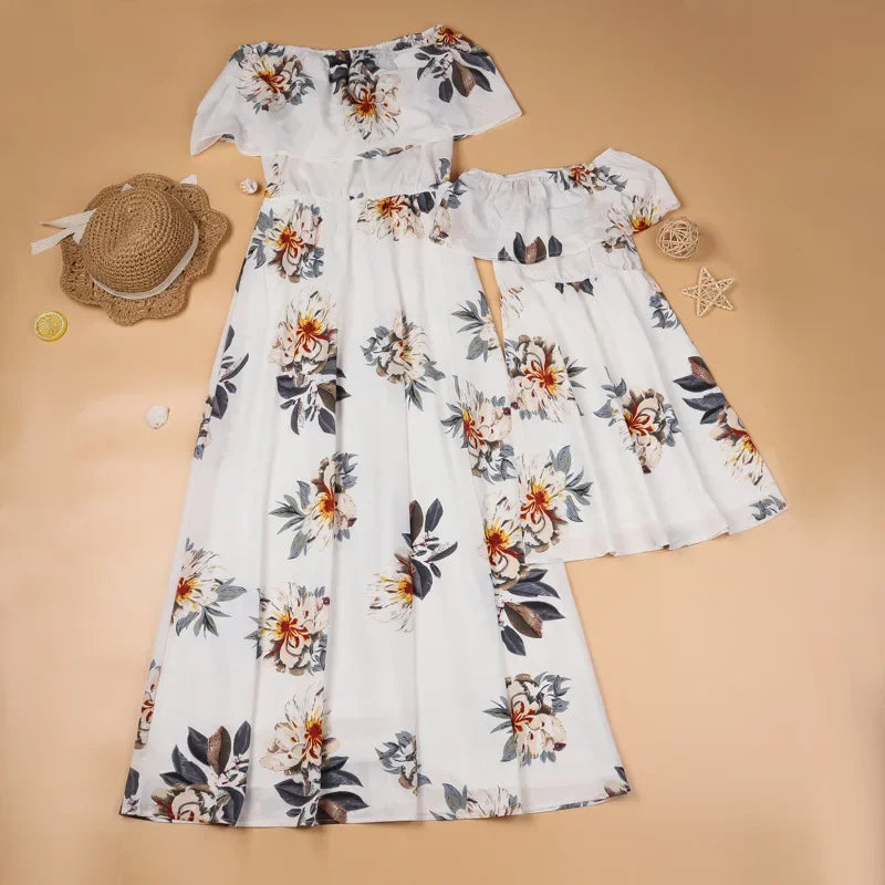 Robe à motif multiple matching Maman Avec Moi
