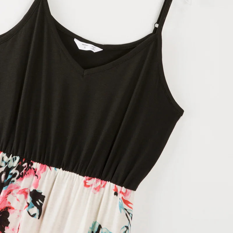 Tenue été impression florale matching pour toute la famille