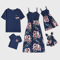 Tenue été impression florale matching pour toute la famille