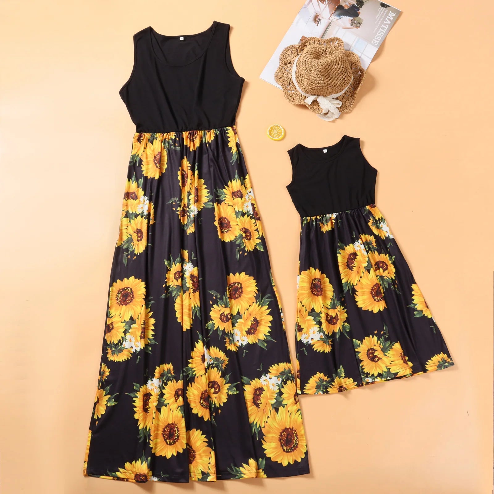 Robe été légère fleurie matching Maman Avec Moi