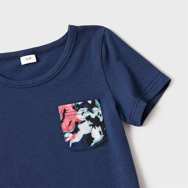 Tenue été impression florale matching pour toute la famille