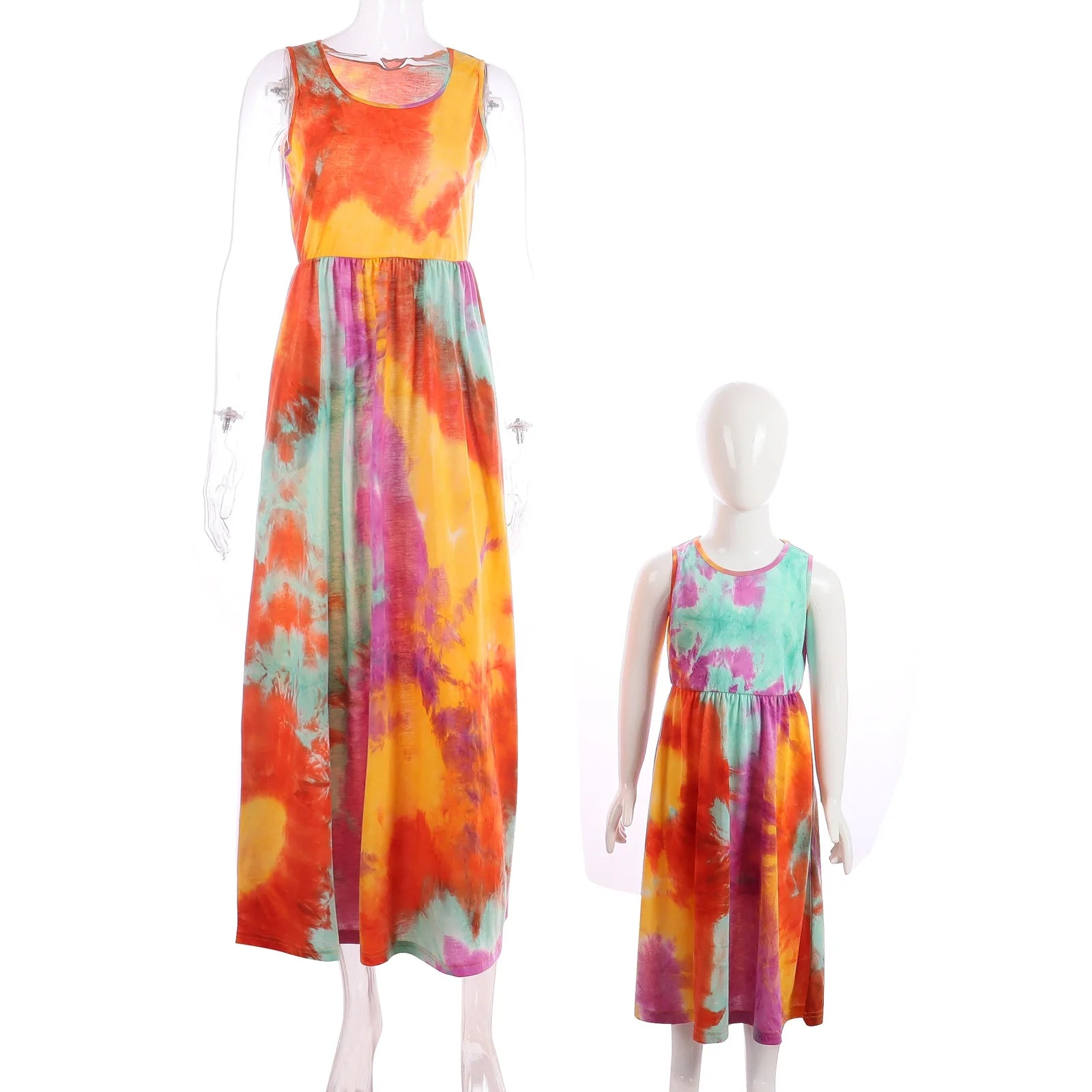 Robe été légère fleurie matching Maman Avec Moi