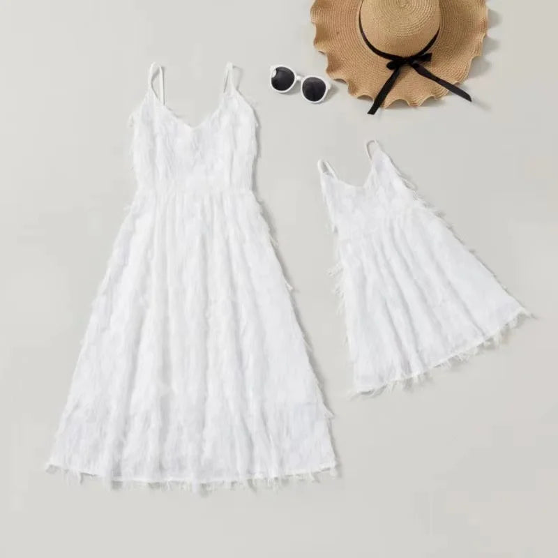 Robe à frange été matching Maman Avec Moi