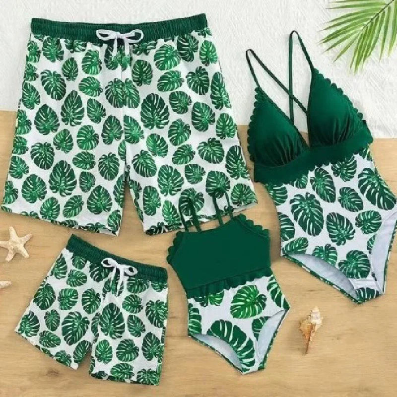 Maillot de bain été matching pour toute la famille
