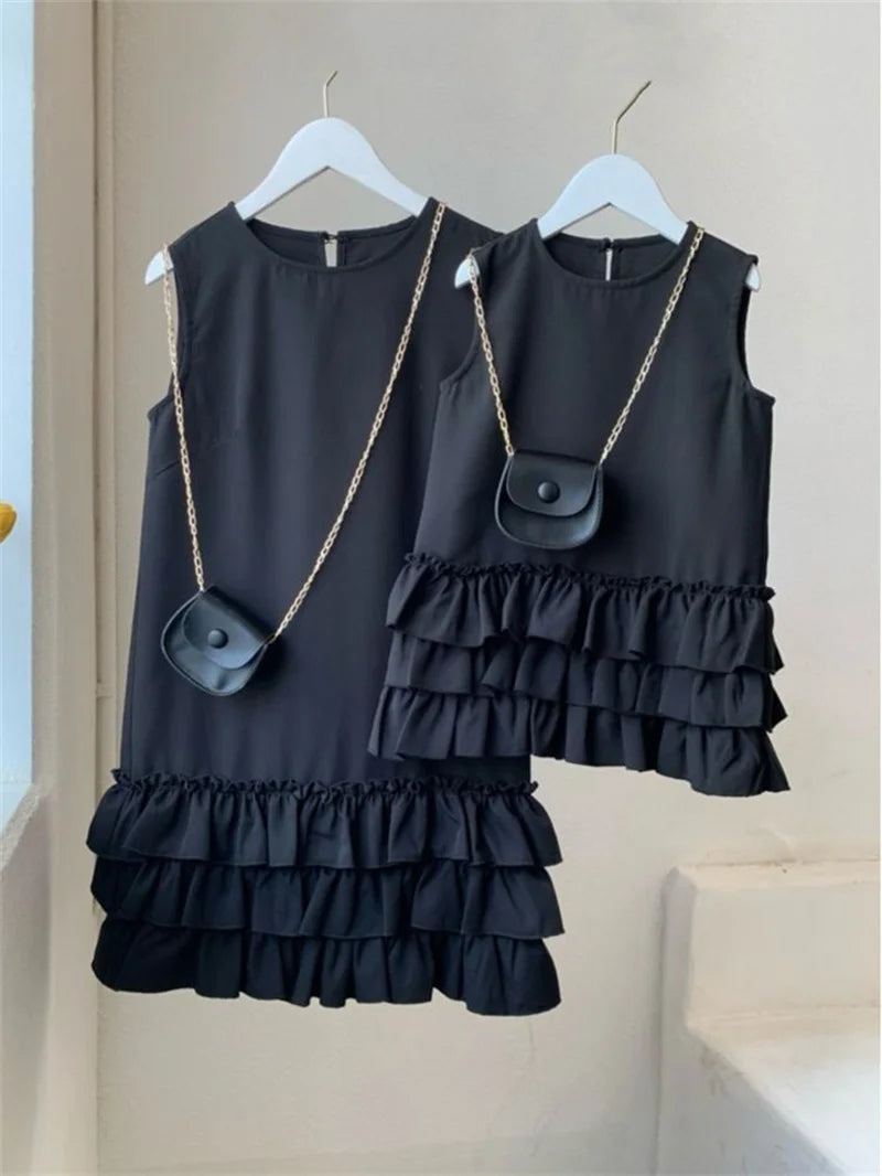 Petite robe noire matching Maman Avec Moi