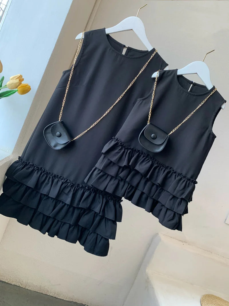 Petite robe noire matching Maman Avec Moi