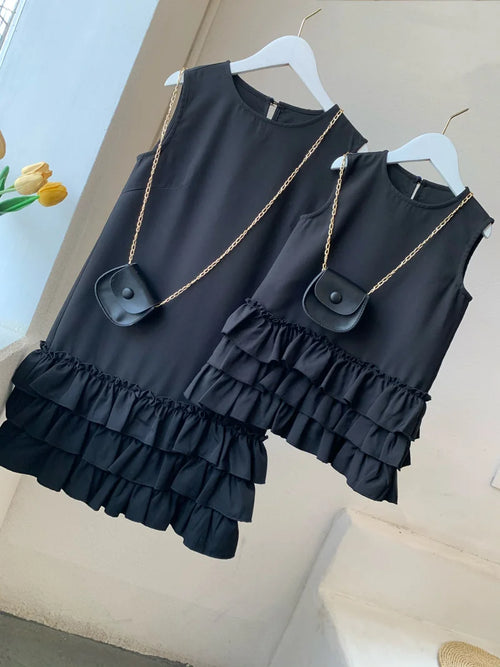 Petite robe noire matching Maman Avec Moi
