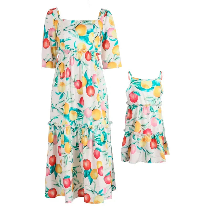 Robe à motif multiple matching Maman Avec Moi